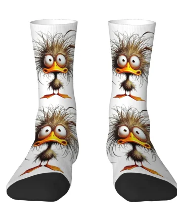 Cute Cartoon Duck Socks Men Mid-Calf Soft Comfortable Funny Novelty Socks