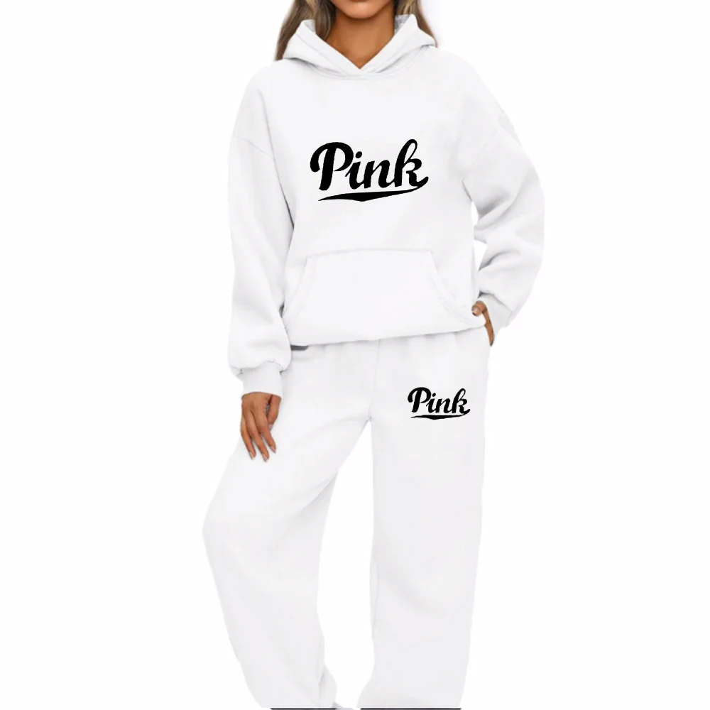 Women's Hoodie Two-Piece Set – Stylish Printed Sweatshirt & Jogger Suit Women's Hoodie Two-Piece Set – Stylish Printed Sweatshirt & Jogger Suit - Image 3