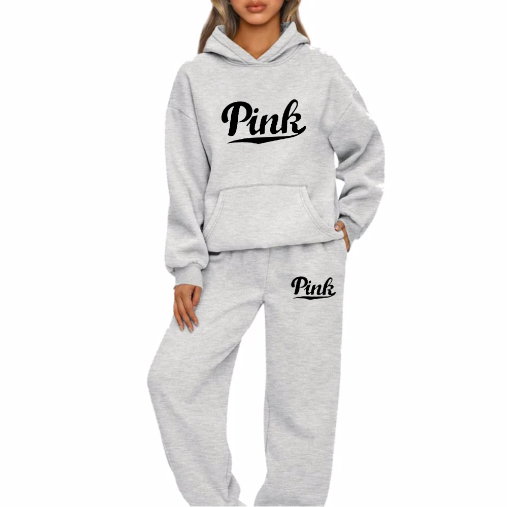 Women's Hoodie Two-Piece Set – Stylish Printed Sweatshirt & Jogger Suit Women's Hoodie Two-Piece Set – Stylish Printed Sweatshirt & Jogger Suit - Image 4