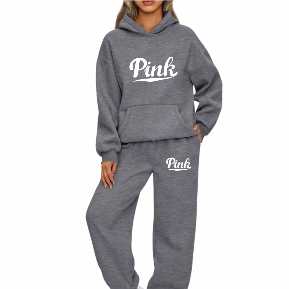 Women's Hoodie Two-Piece Set – Stylish Printed Sweatshirt & Jogger Suit Women's Hoodie Two-Piece Set – Stylish Printed Sweatshirt & Jogger Suit - Image 5