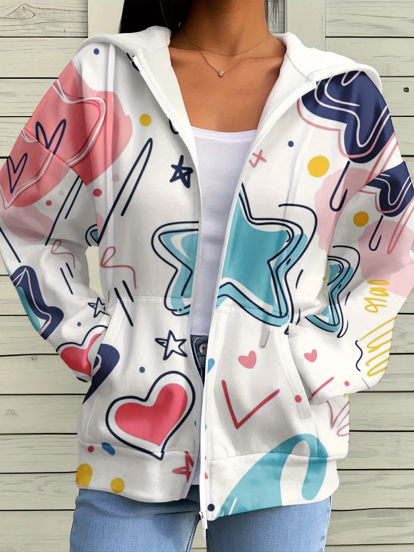 Women's Zipper Sweater Jacket – Stunning 3D Printed Winter Hoodie Women's Zipper Sweater Jacket – Stunning 3D Printed Winter Hoodie