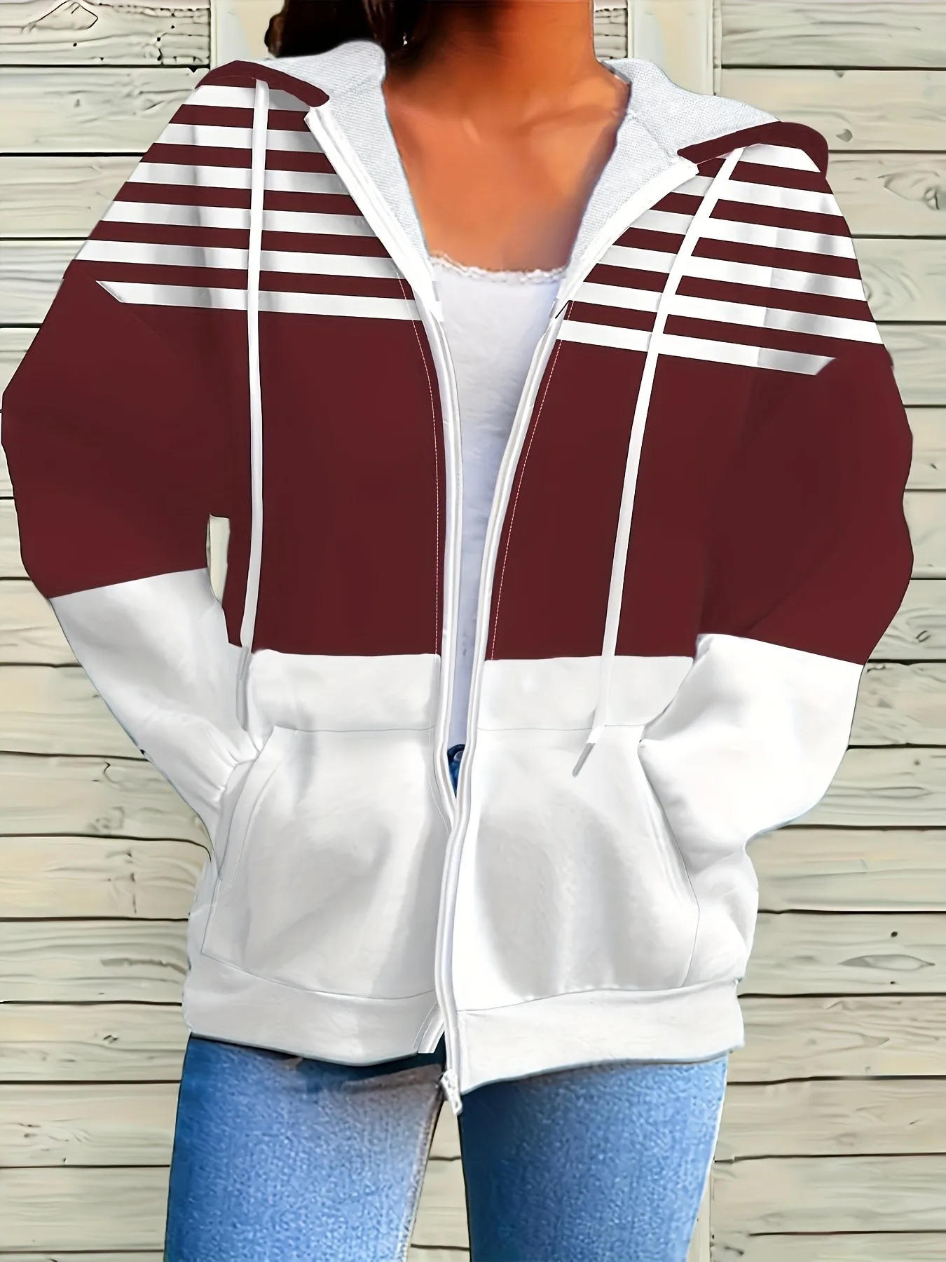 Women's Zipper Sweater Jacket – Stunning 3D Printed Winter Hoodie Women's Zipper Sweater Jacket – Stunning 3D Printed Winter Hoodie - Image 5