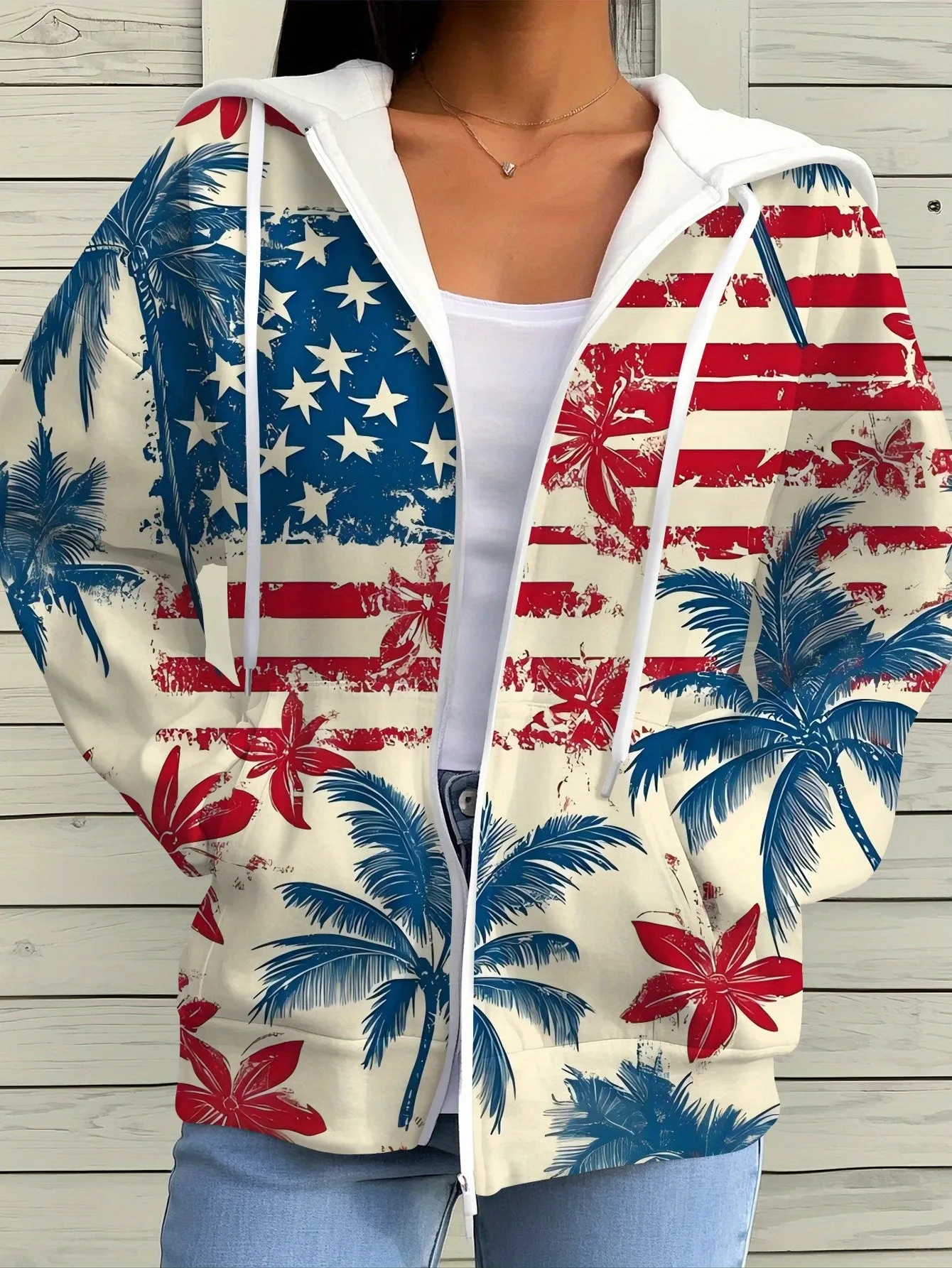 Women's 3D Printed Zipper Hoodie – Stunning Winter Streetwear Jacket Women's 3D Printed Zipper Hoodie – Stunning Winter Streetwear Jacket - Image 2