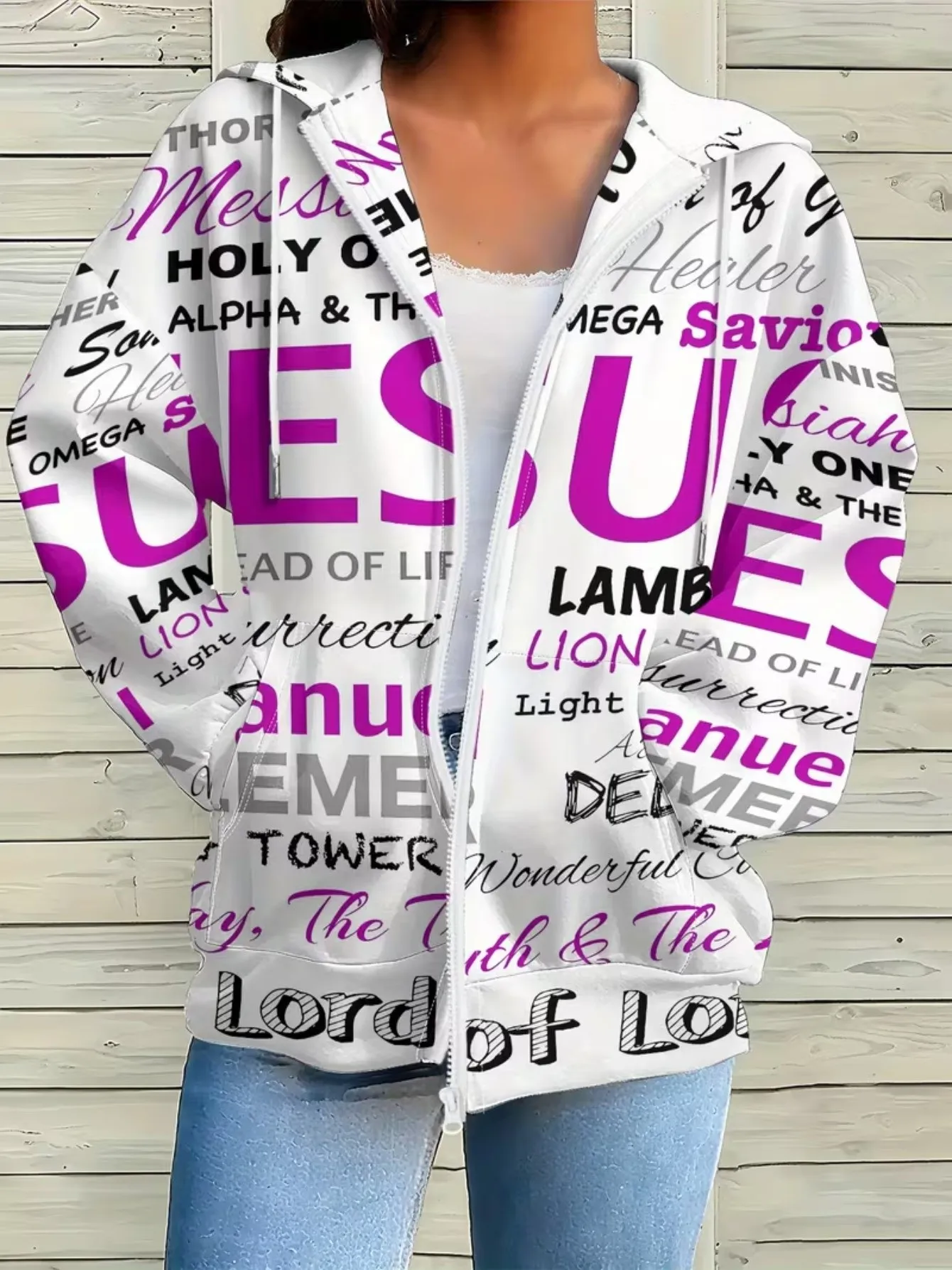Women's 3D Printed Zipper Hoodie – Stunning Winter Streetwear Jacket Women's 3D Printed Zipper Hoodie – Stunning Winter Streetwear Jacket - Image 3