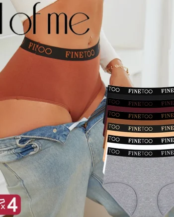 Cotton Briefs for Women – Premium 4-Piece Soft Breathable Panties Set