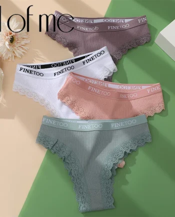 Elegant Women's Cotton Brazilian Panties Soft Stretch Bikini Underwear